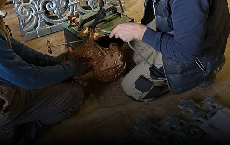Habillages et ornements en zinc